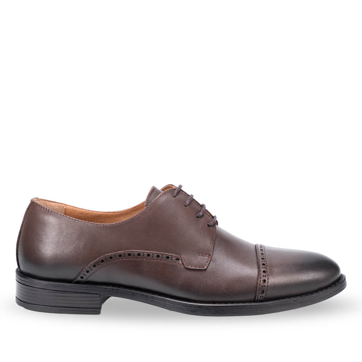 40641-G Men's Leather Shoes Brown