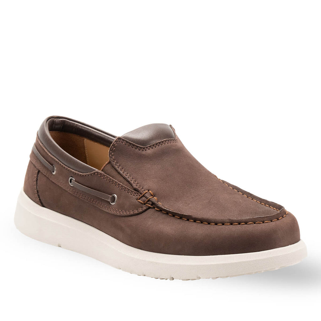 ADLER-G Men's Leather Shoes Brown Nubuck