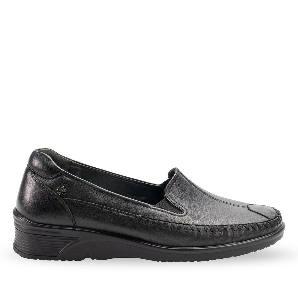 AMELIA-G Women's Leather Shoes Black