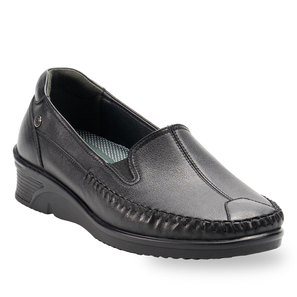 AMELIA-G Women's Leather Shoes Black