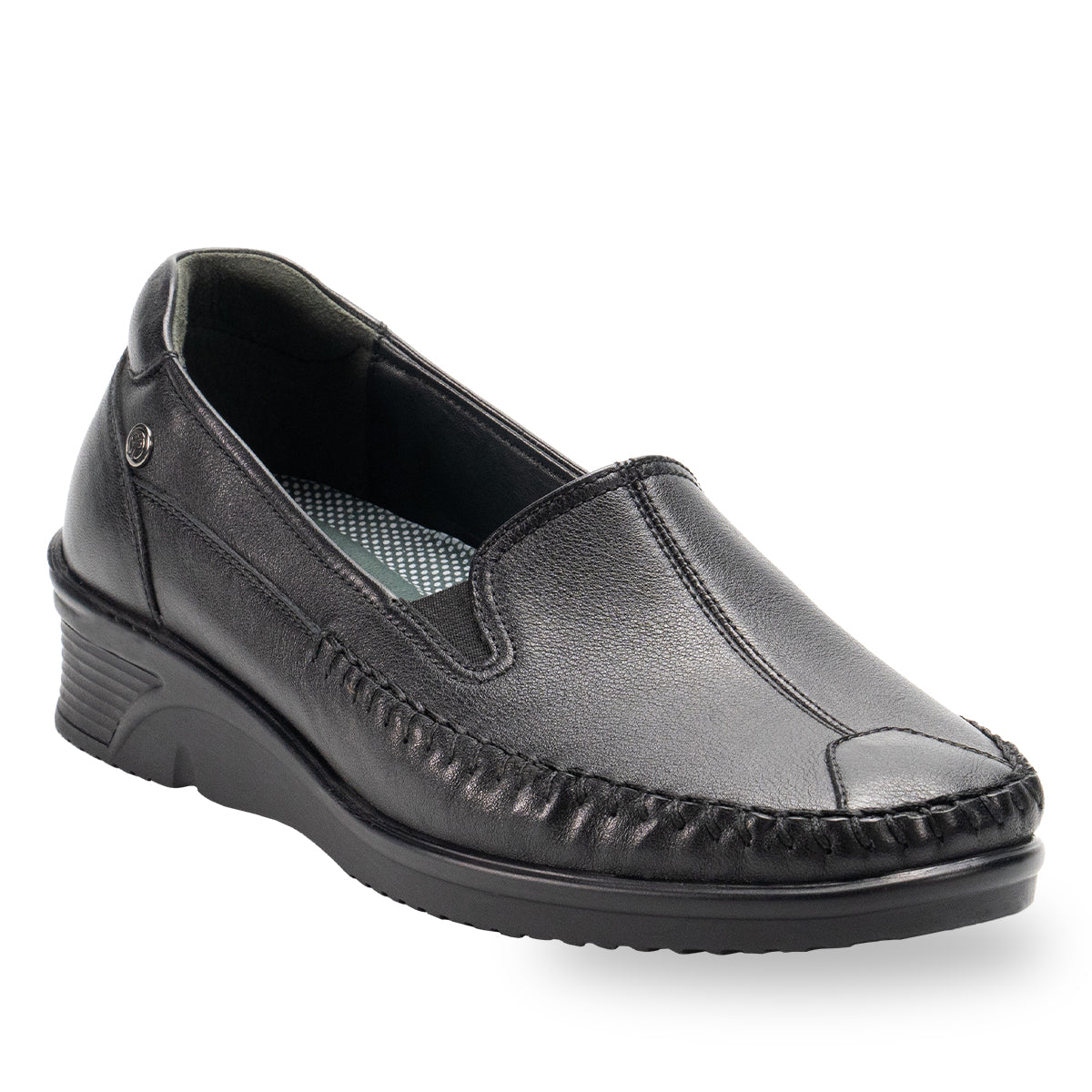 AMELIA-G Women's Leather Shoes Black