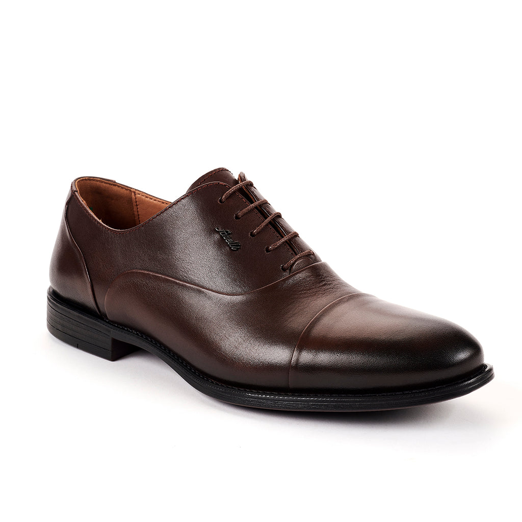 AYER-G Men's Leather Shoes Brown