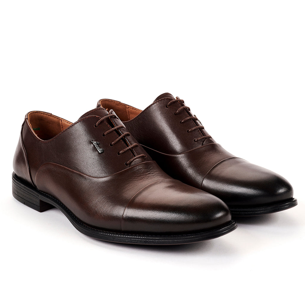 AYER-G Men's Leather Shoes Brown