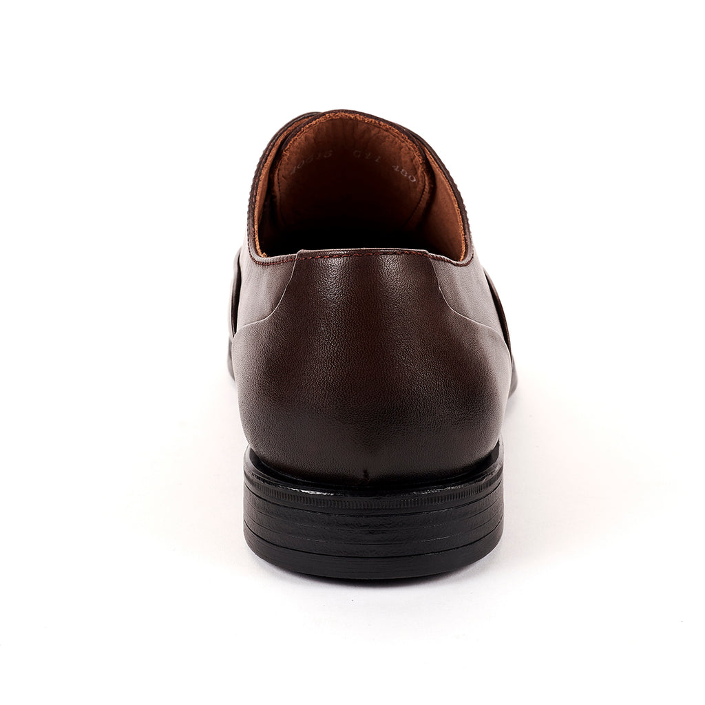 AYER-G Men's Leather Shoes Brown