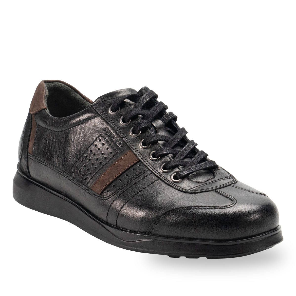 BALVER-G Men's Leather Shoes Black