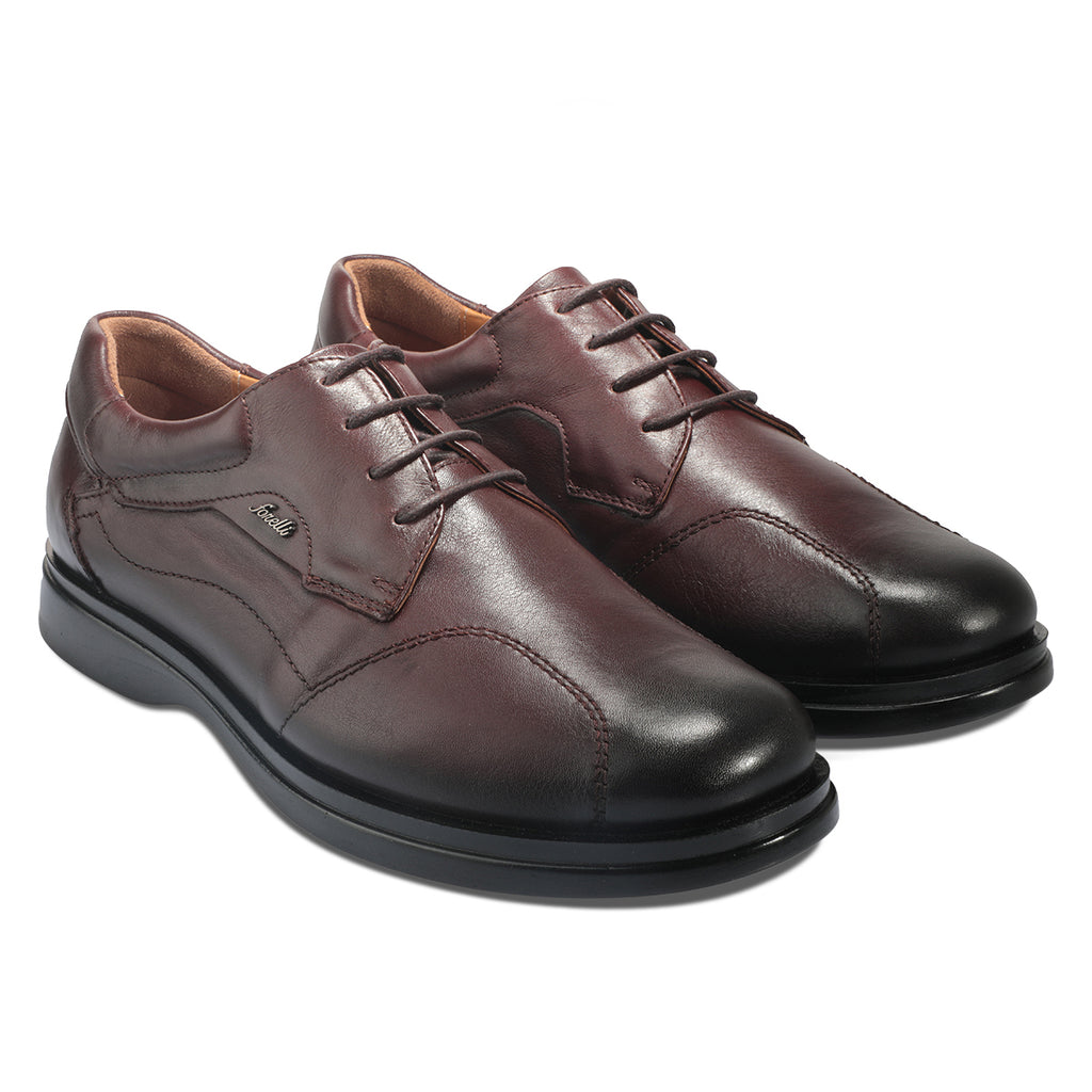 BORN-H Men's Leather Shoes Brown