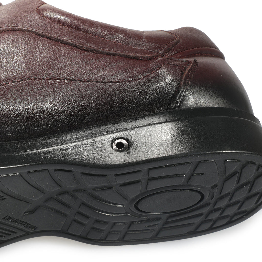 BORN-H Men's Leather Shoes Brown