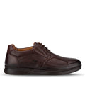 BROKS-H Men's Leather Hallux Shoes Brown
