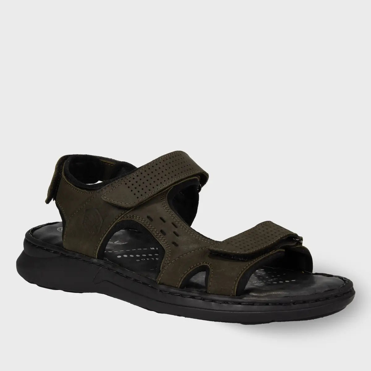 BRUCE-G Men's Shoes Khaki Nubuck