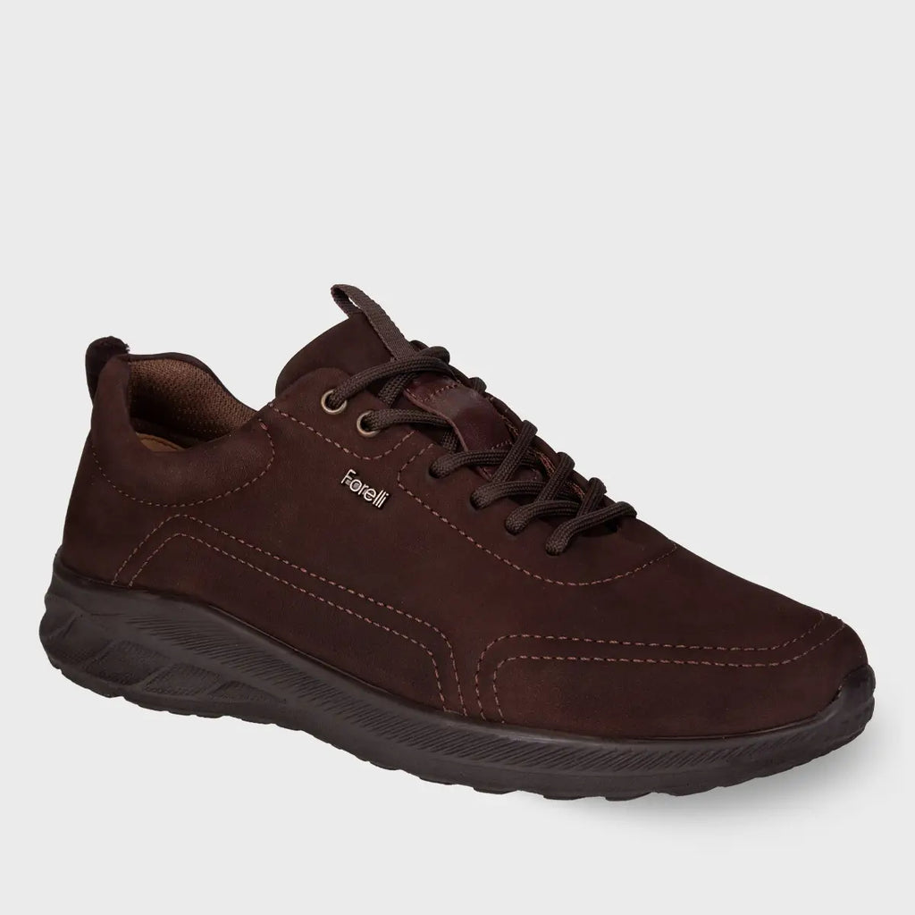 COSMO-G Men's Leather Shoes, Brown Nubuck