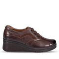 DEFNE-G Women's Leather Shoes Brown