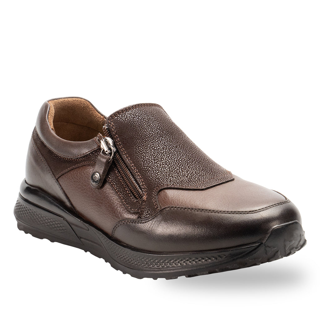 DELA-G Women's Leather Shoes Brown