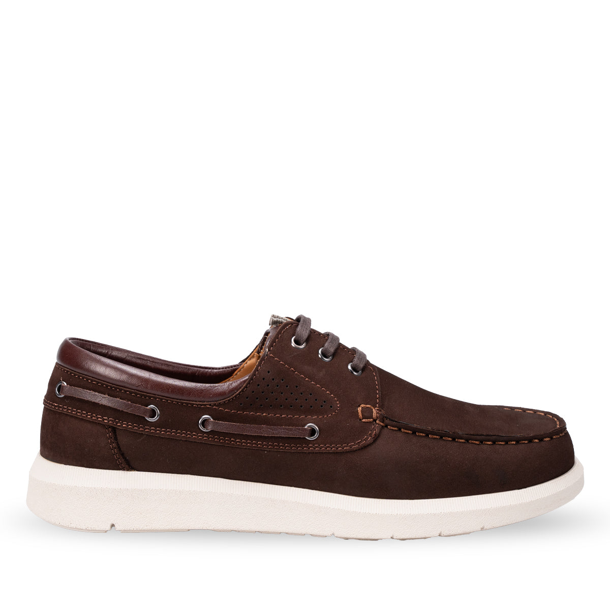 DROGO-G Men's Leather Shoes, Brown Nubuck