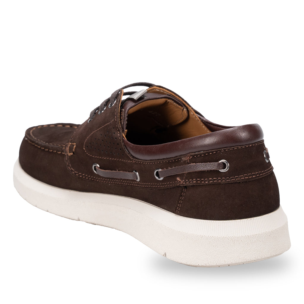 DROGO-G Men's Leather Shoes, Brown Nubuck