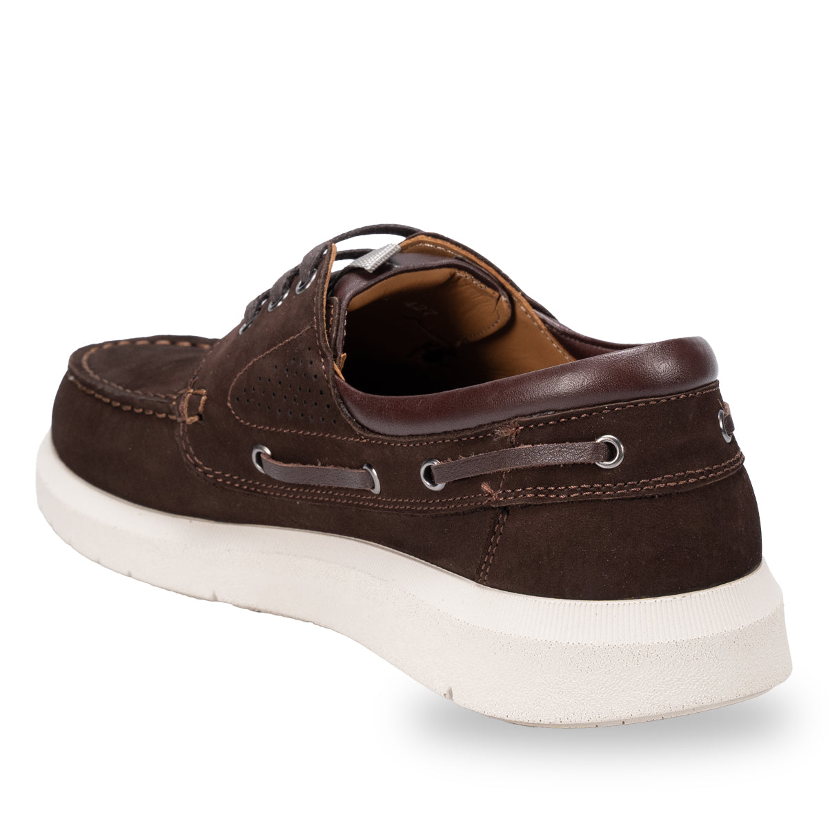DROGO-G Men's Leather Shoes, Brown Nubuck