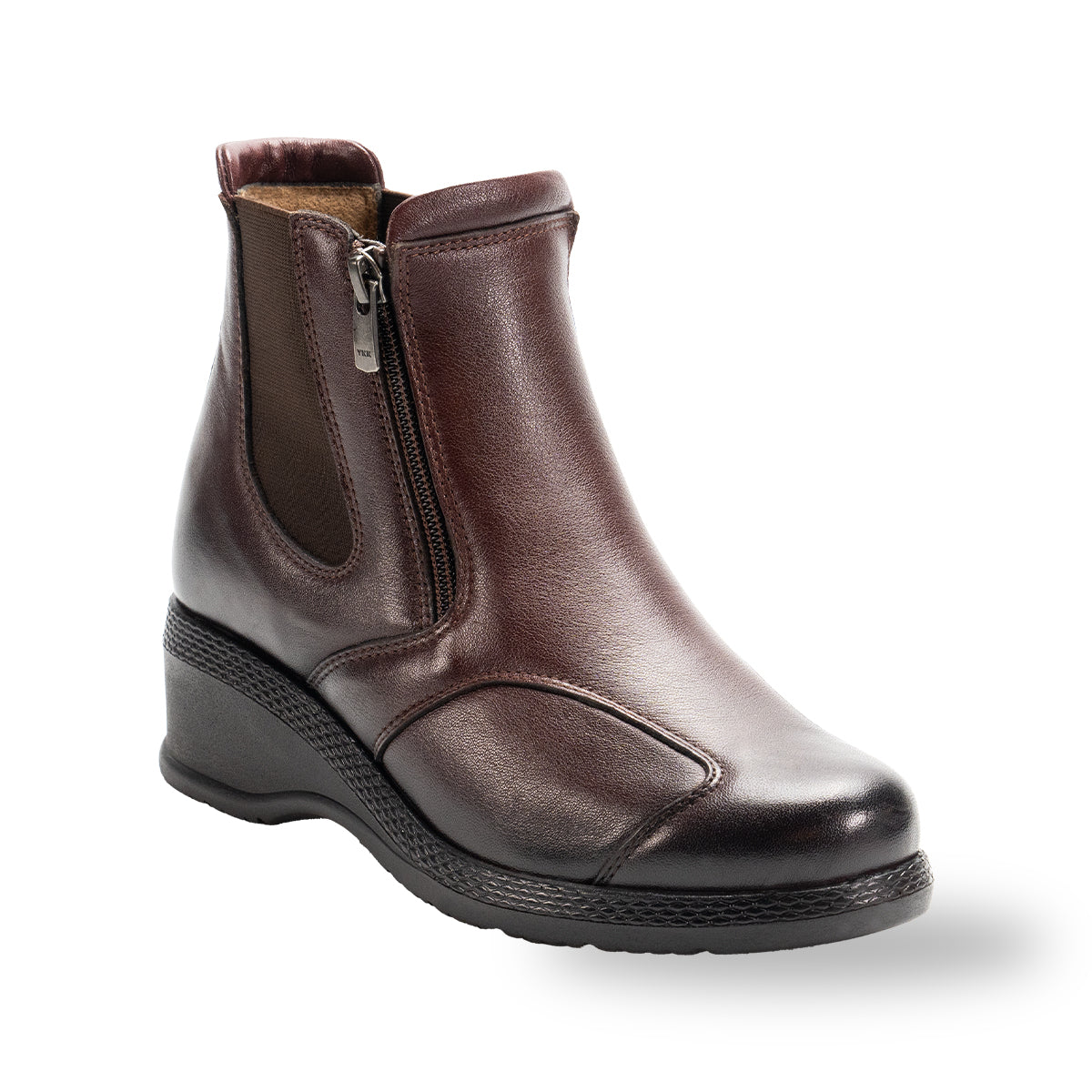 DUDE-K Women's Leather Hallux Boots Brown