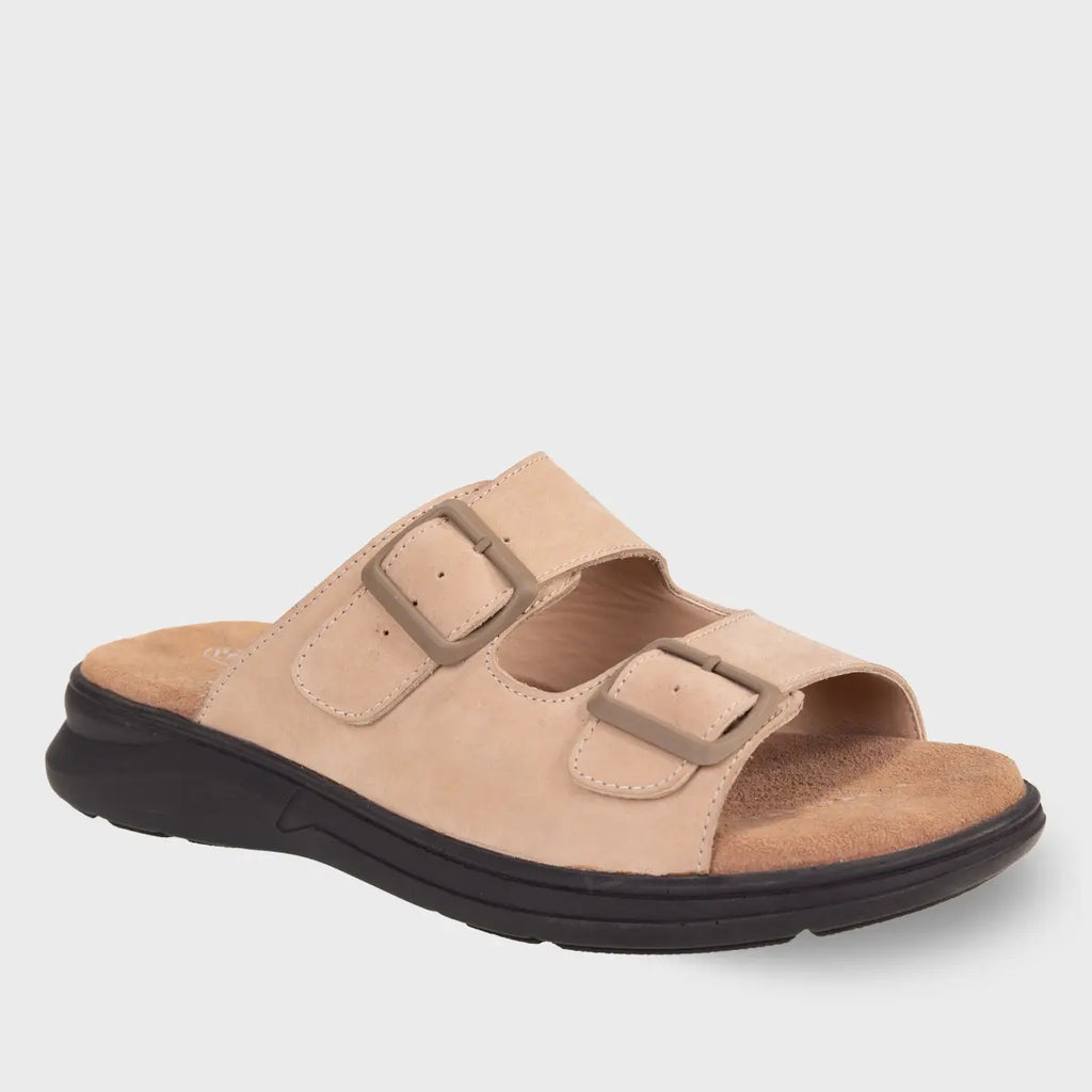 EJDER-G Men's Leather Slippers Sand Nubuck