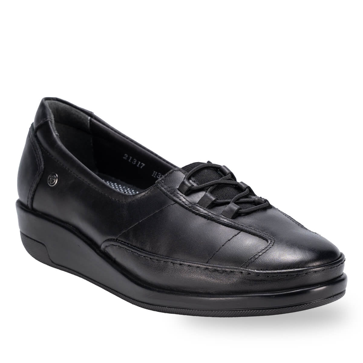 FIORA-H Women's Leather Shoes Black