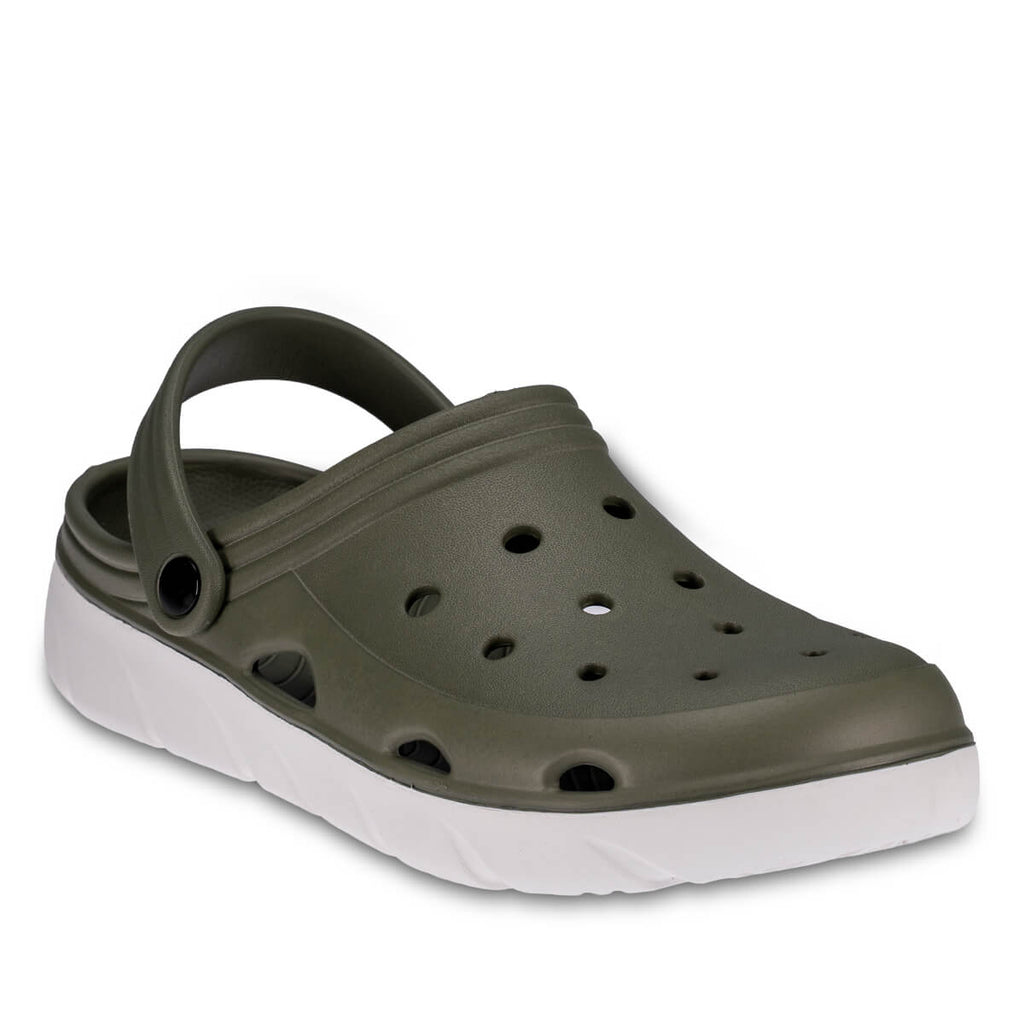 FLY-G Men's Eva Slippers Khaki-White