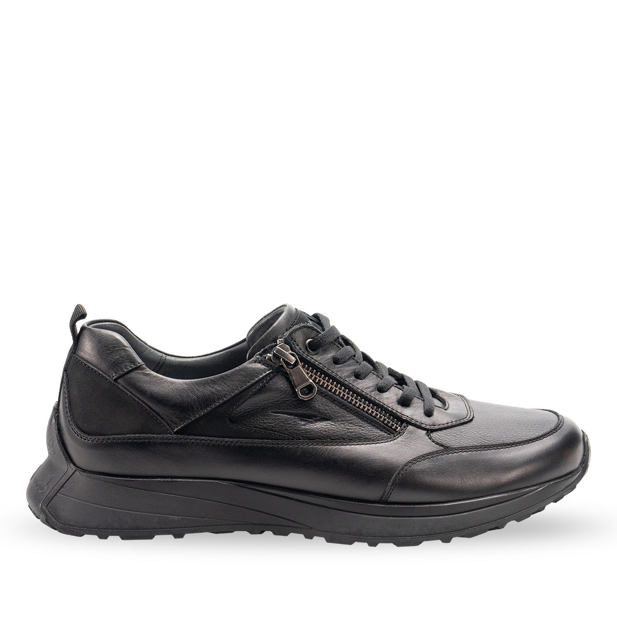 FOR-ON-G Men's Leather Shoes Black