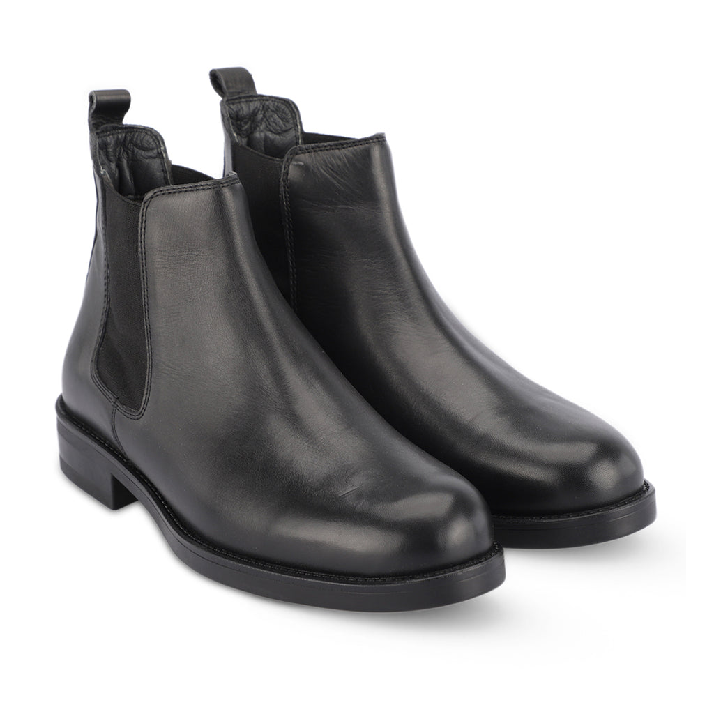 FRED-H Men's Leather Boots Black