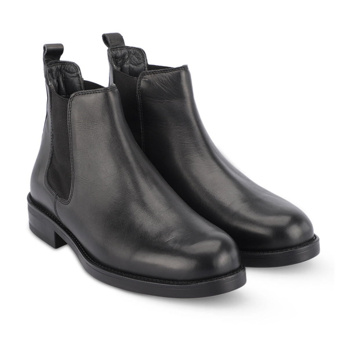 FRED-H Men's Leather Boots Black