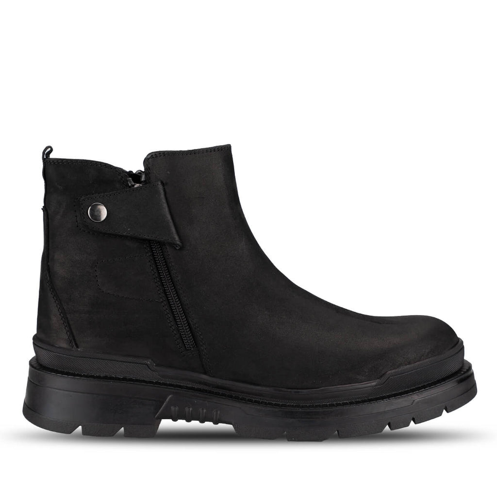 FUNK-G Men's Leather Boots Black