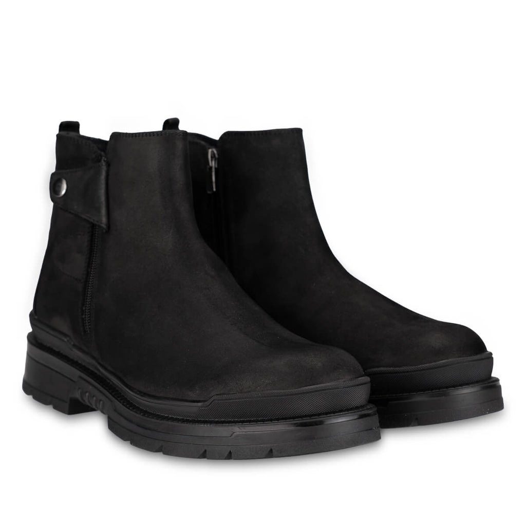 FUNK-G Men's Leather Boots Black