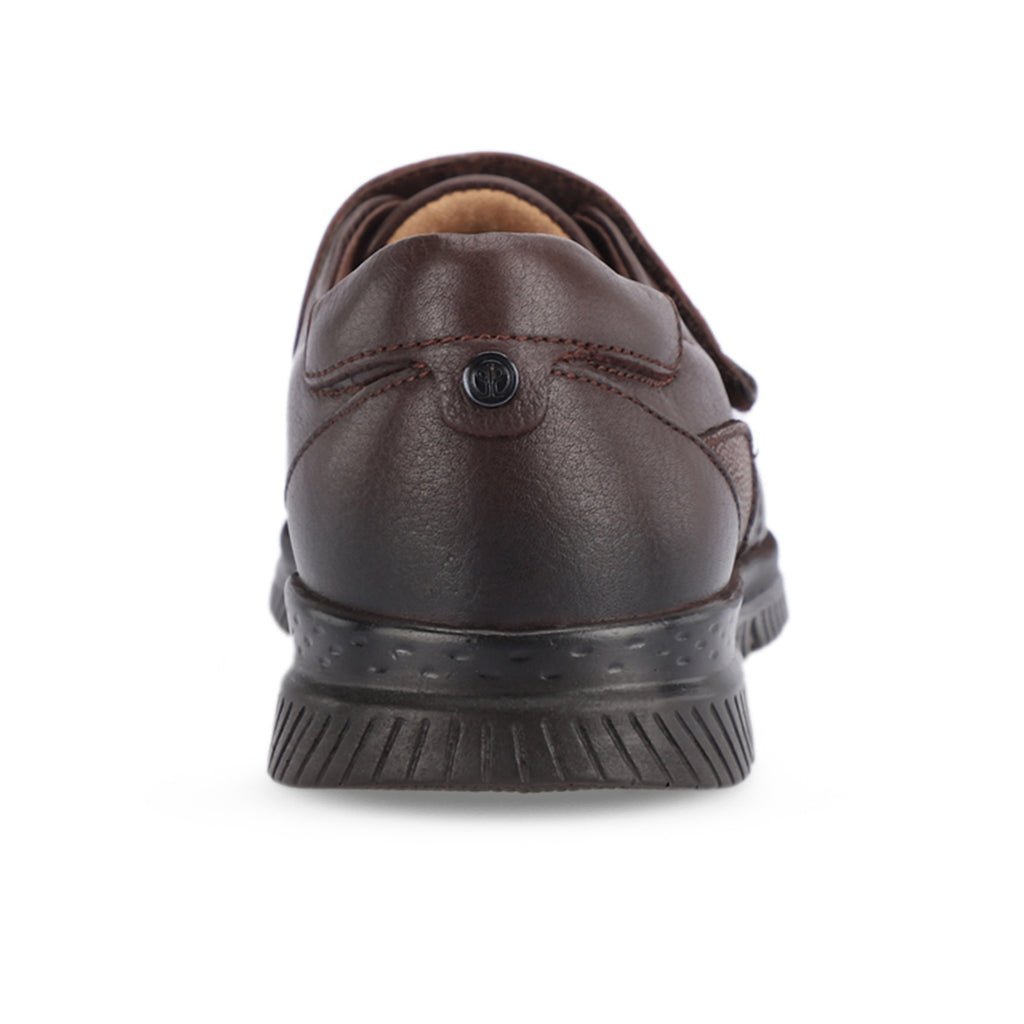 GOLDEN-G Women's Leather Hallux Shoes Coffee