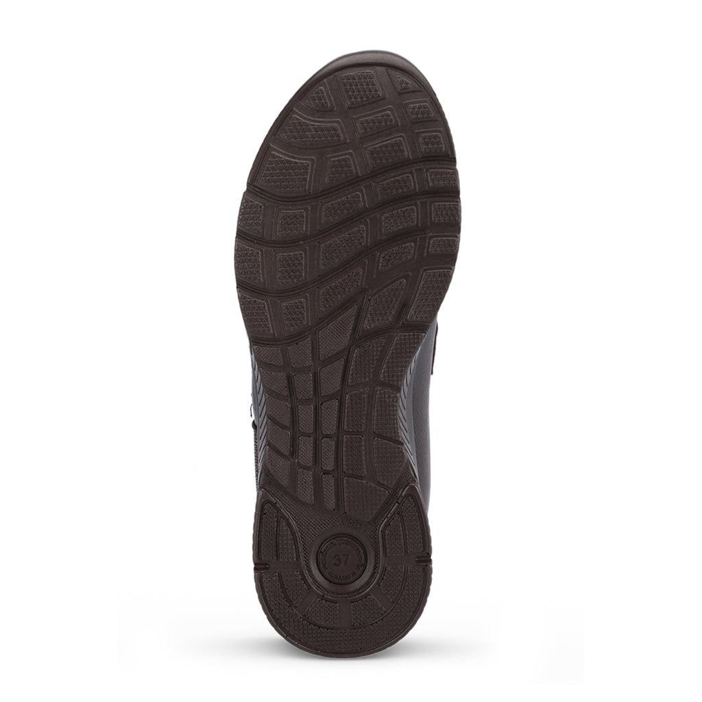 GOLDEN-G Women's Leather Hallux Shoes Coffee