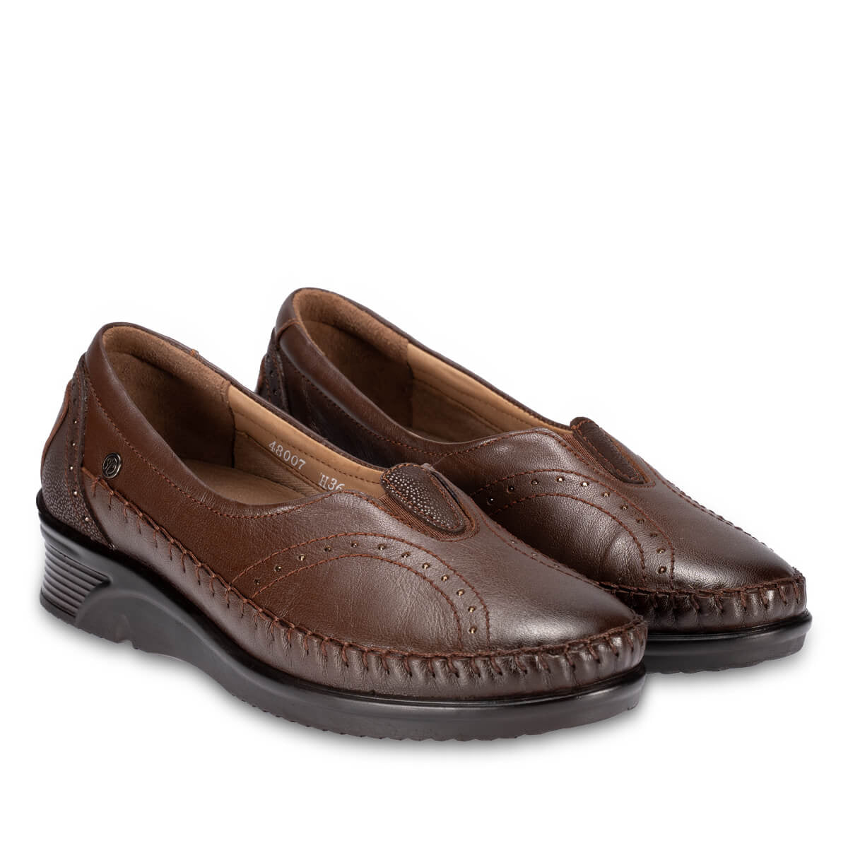 GULIS-H Women's Leather Hallux Shoes in Tan