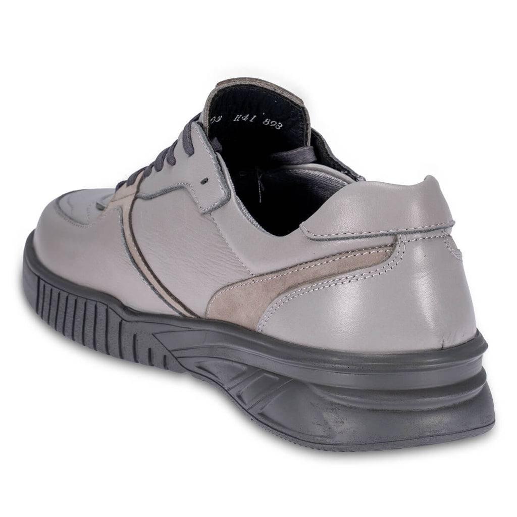 HECTOR-H Men's Leather Shoes Grey