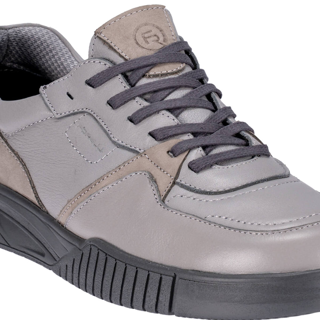 HECTOR-H Men's Leather Shoes Grey