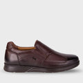 HOKA-H Men's Leather Hallux Shoes Brown