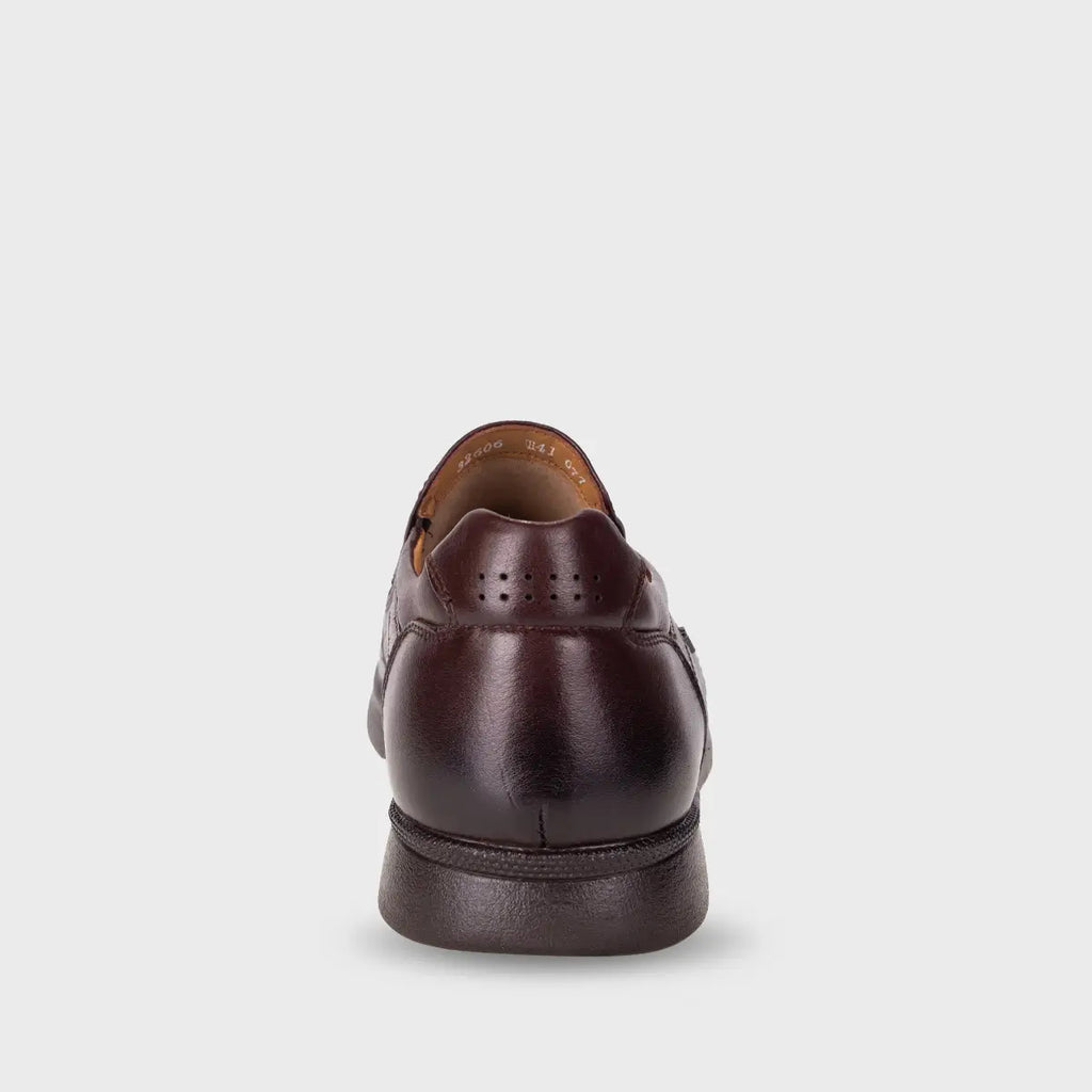 HOKA-H Men's Leather Hallux Shoes Brown