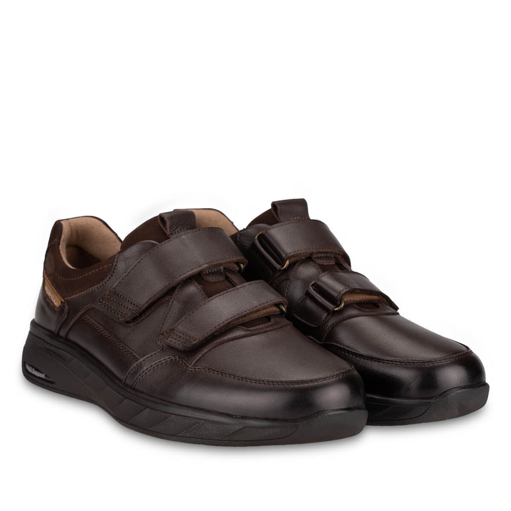 KAYRON-K Men's Leather Shoes Brown