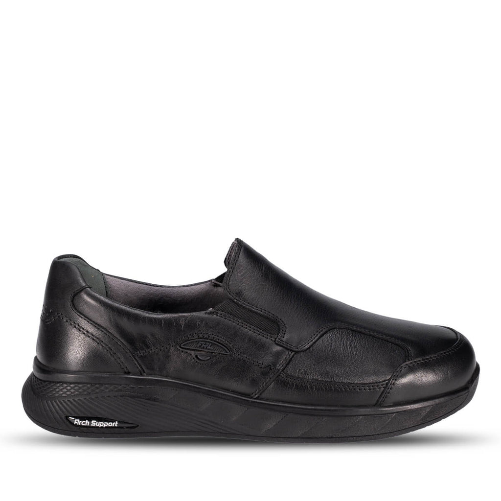 KLARK-K Men's Leather Hallux Shoes Black
