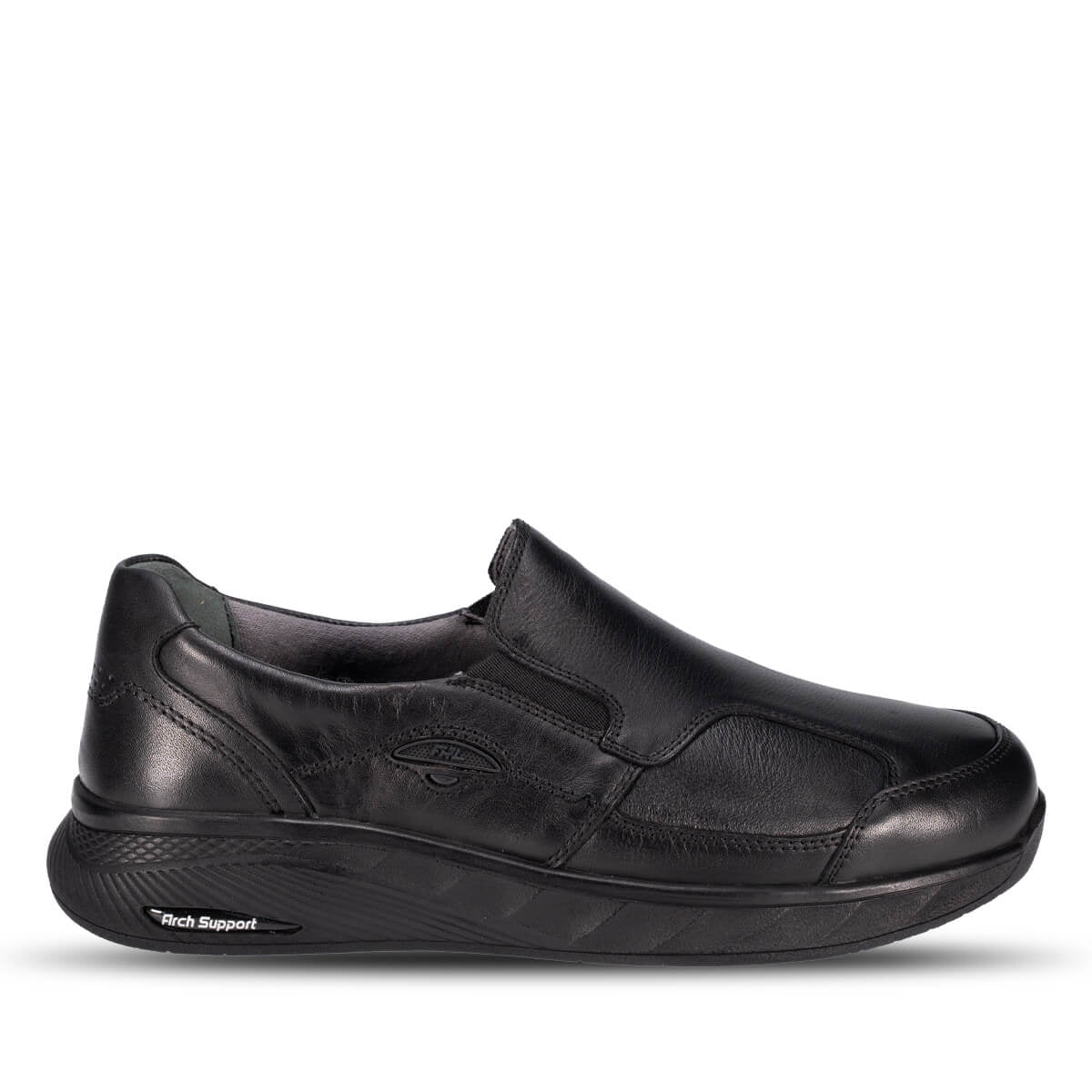 KLARK-K Men's Leather Hallux Shoes Black