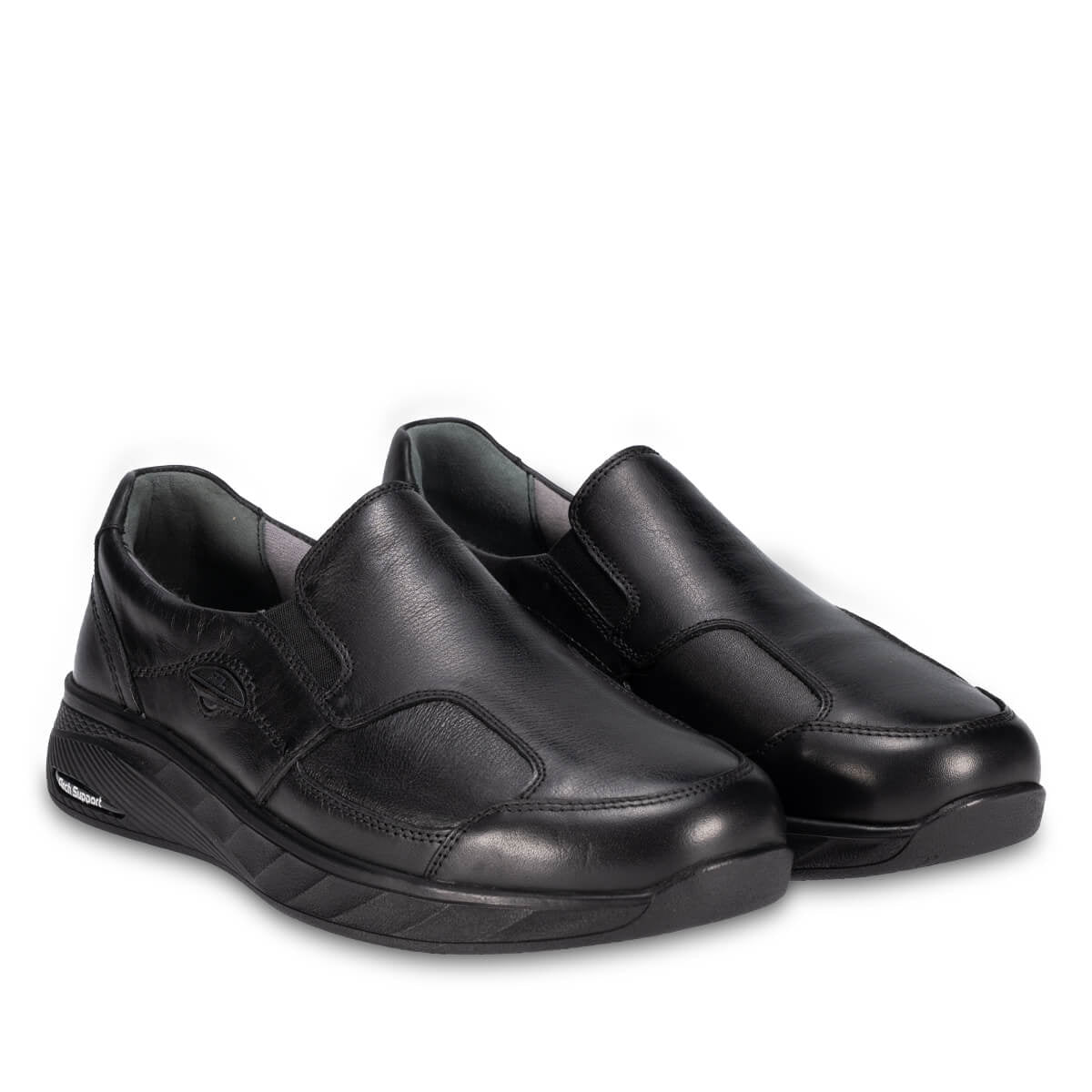 KLARK-K Men's Leather Hallux Shoes Black
