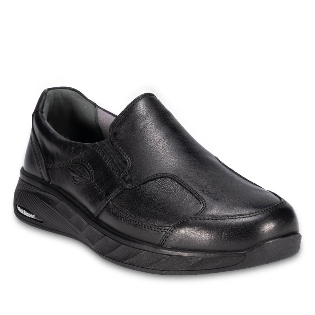 KLARK-K Men's Leather Hallux Shoes Black