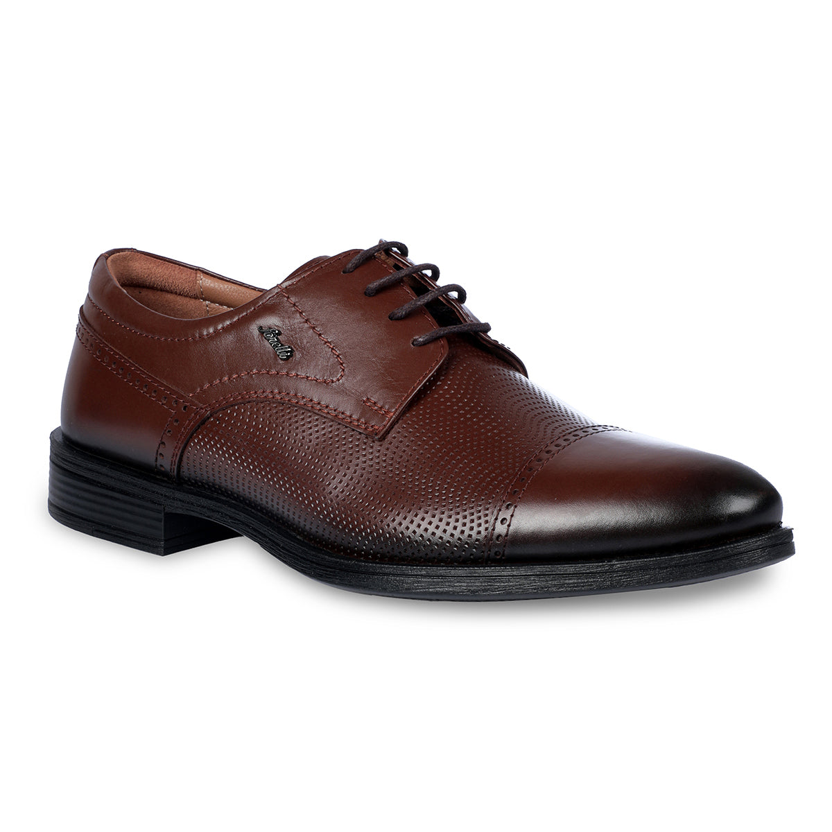 LUCAS-G Men's Leather Shoes Brown