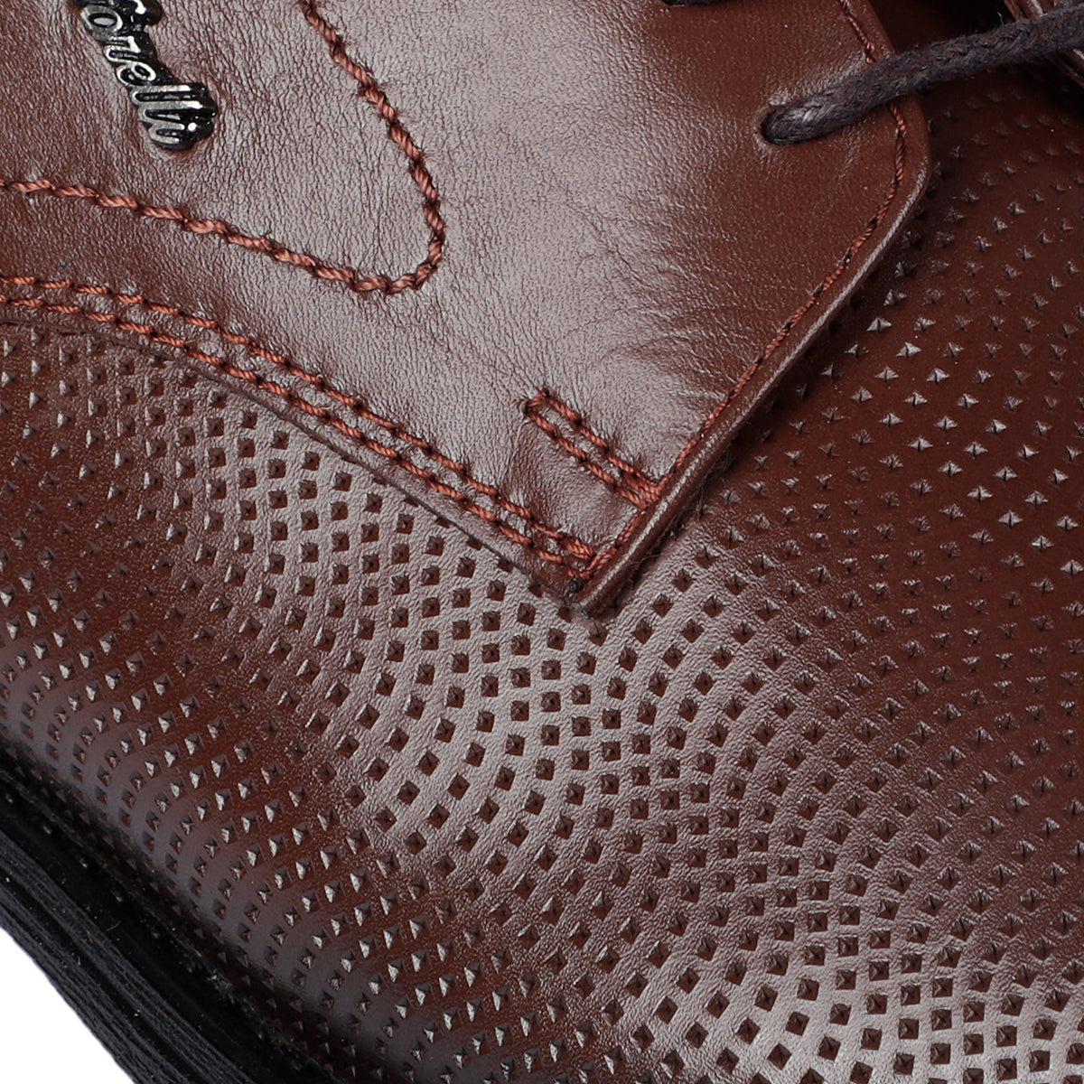 LUCAS-G Men's Leather Shoes Brown