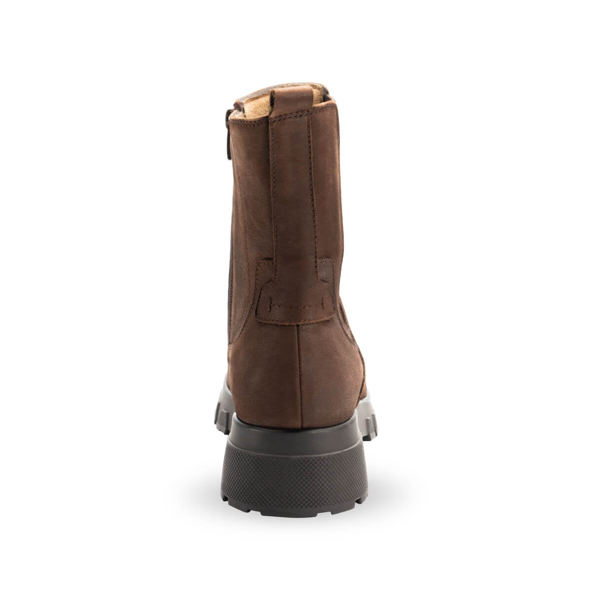 LUNA-G Women's Leather Boots, Brown Nubuck
