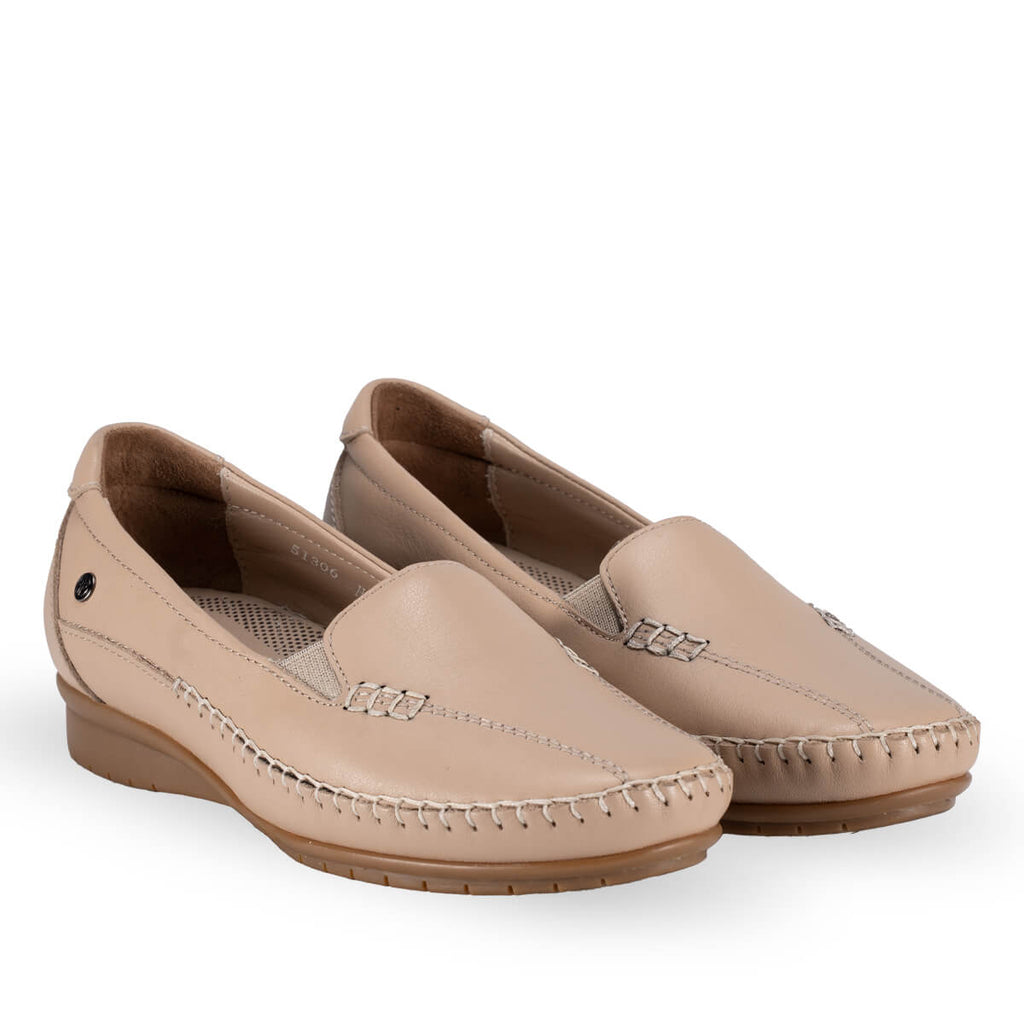MARLA-G Women's Leather Shoes Light Mink