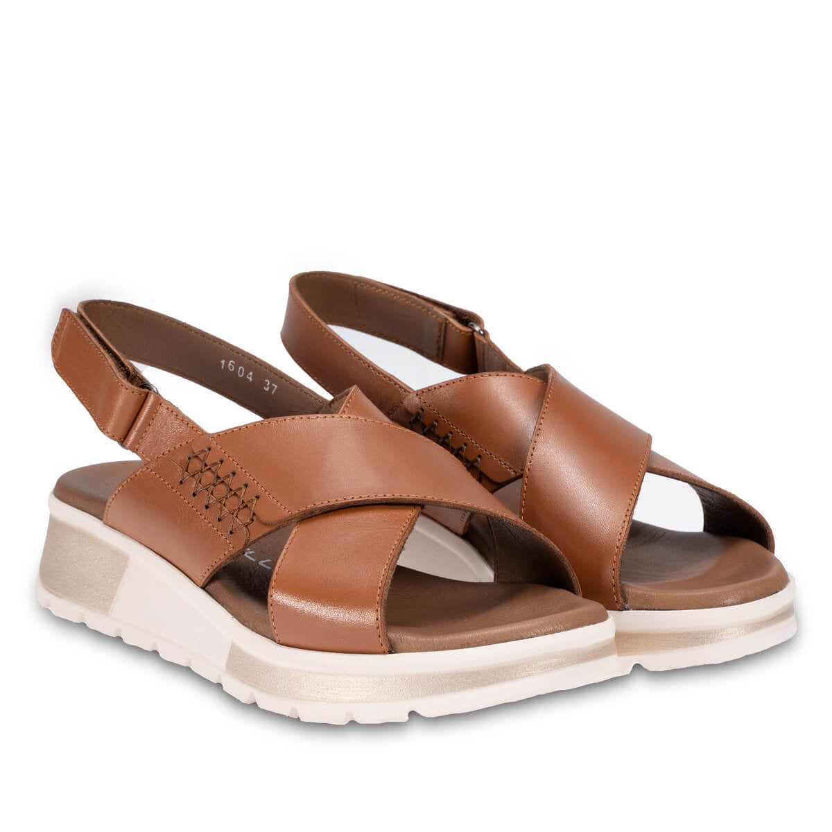 MAYON-G Women's Leather Sandals Tan