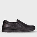 NEVER-H Men's Leather Shoes Black