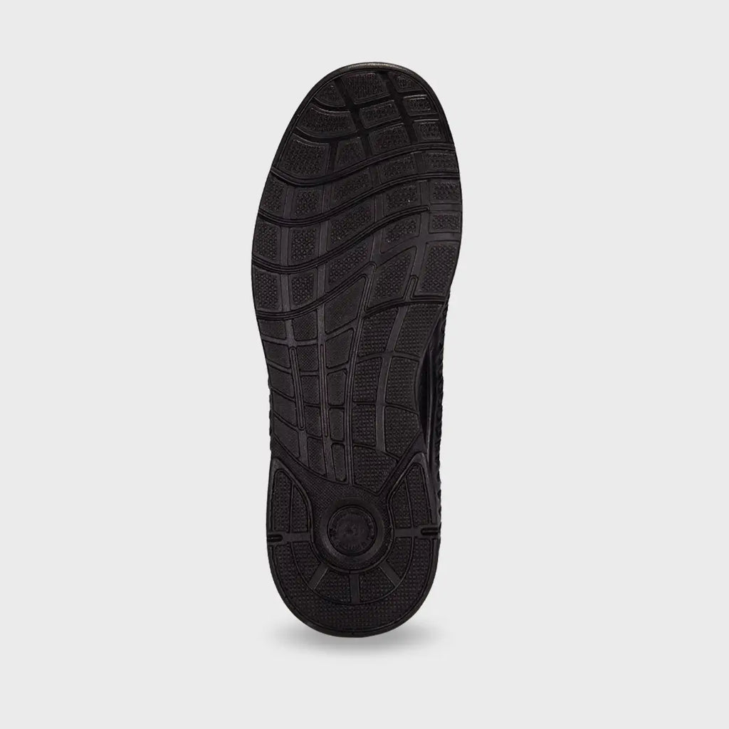 NEVER-H Men's Leather Shoes Black