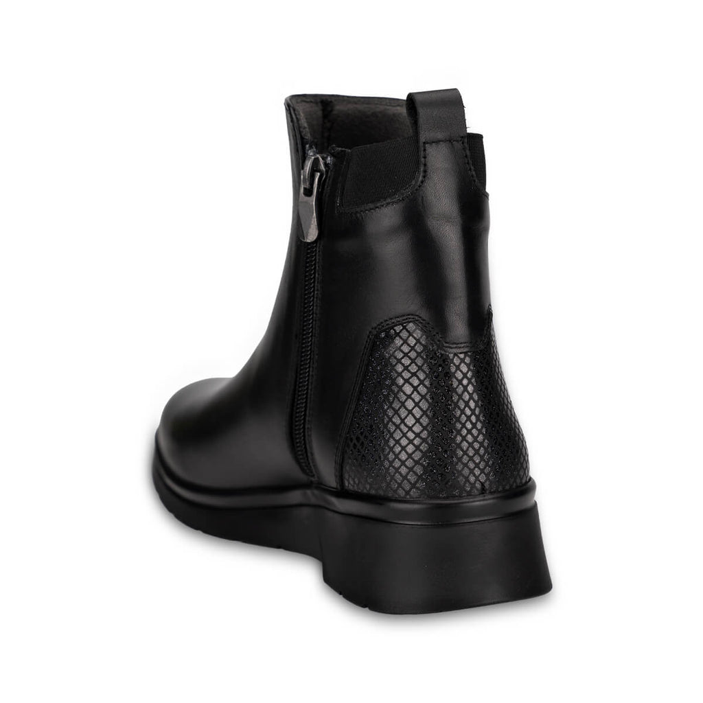 ODES-G Women's Leather Boots Black