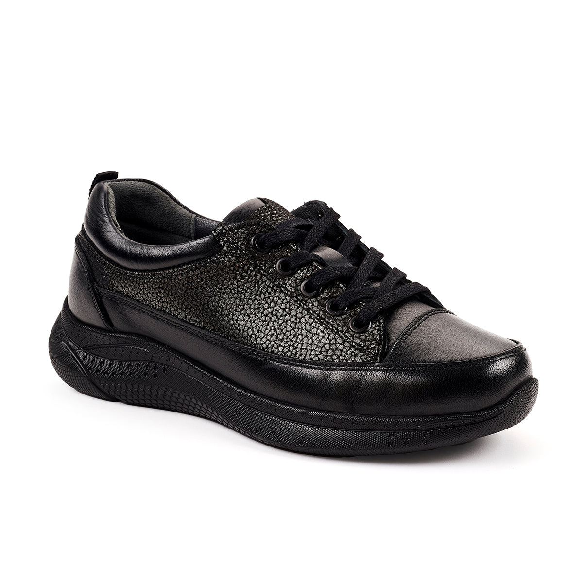 OLGA-G Women's Leather Shoes Black