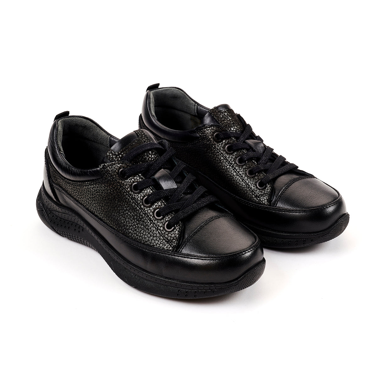 OLGA-G Women's Leather Shoes Black